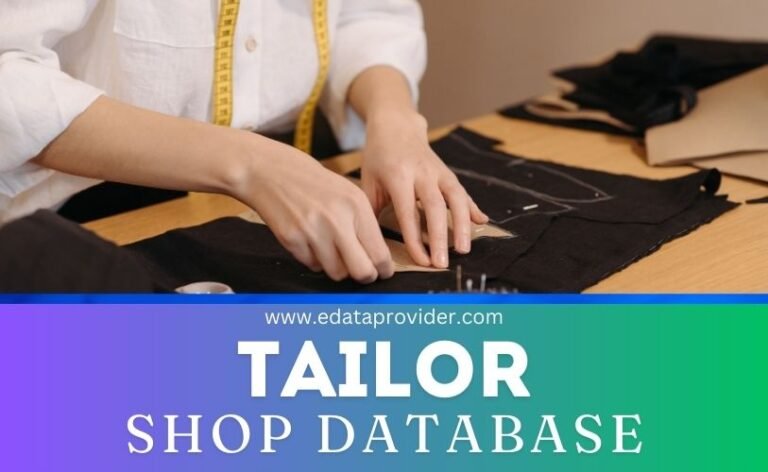 Tailor Garment Mens Ladies Retailers Shop Store Data Database