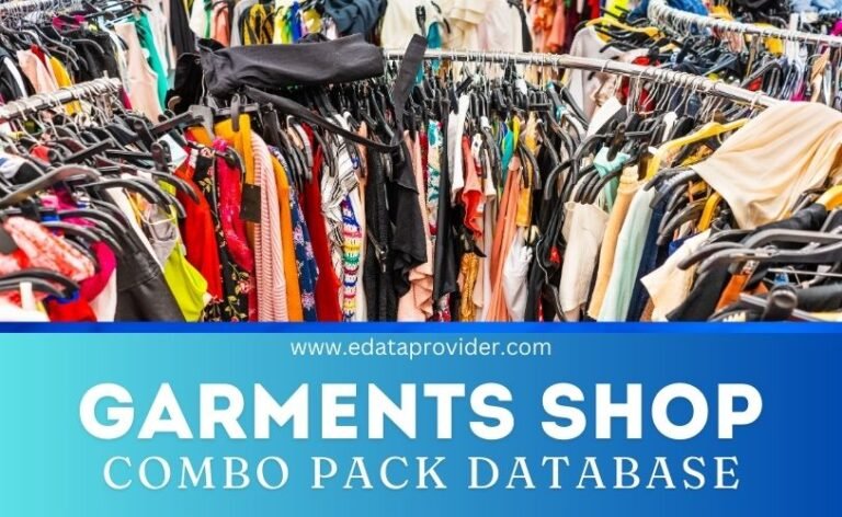 ALL INDIA GARMENTS RETAILERS SHOP STORE DATABASE