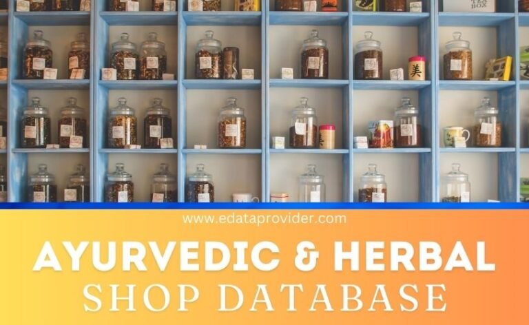 AYURVEDIC HERBAL RETAILERS SHOP STORE DATABASE