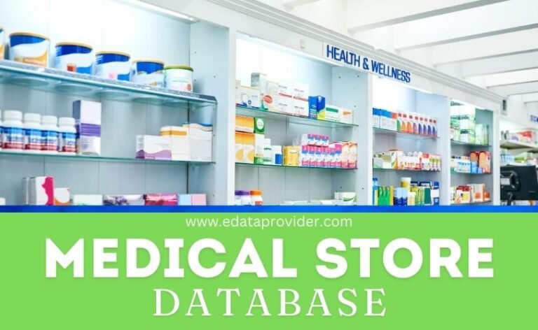 MEDICAL PHARMACY RETAILERS SHOP STORE DATABASE