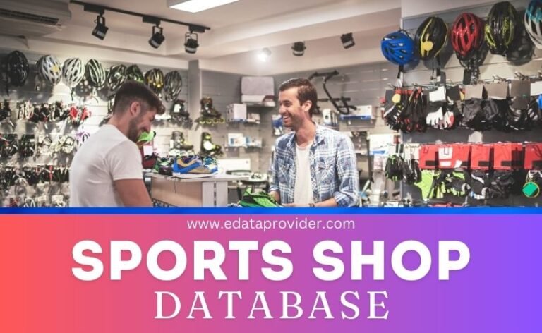 SPORTS RETAILERS SHOP STORE DATABASE